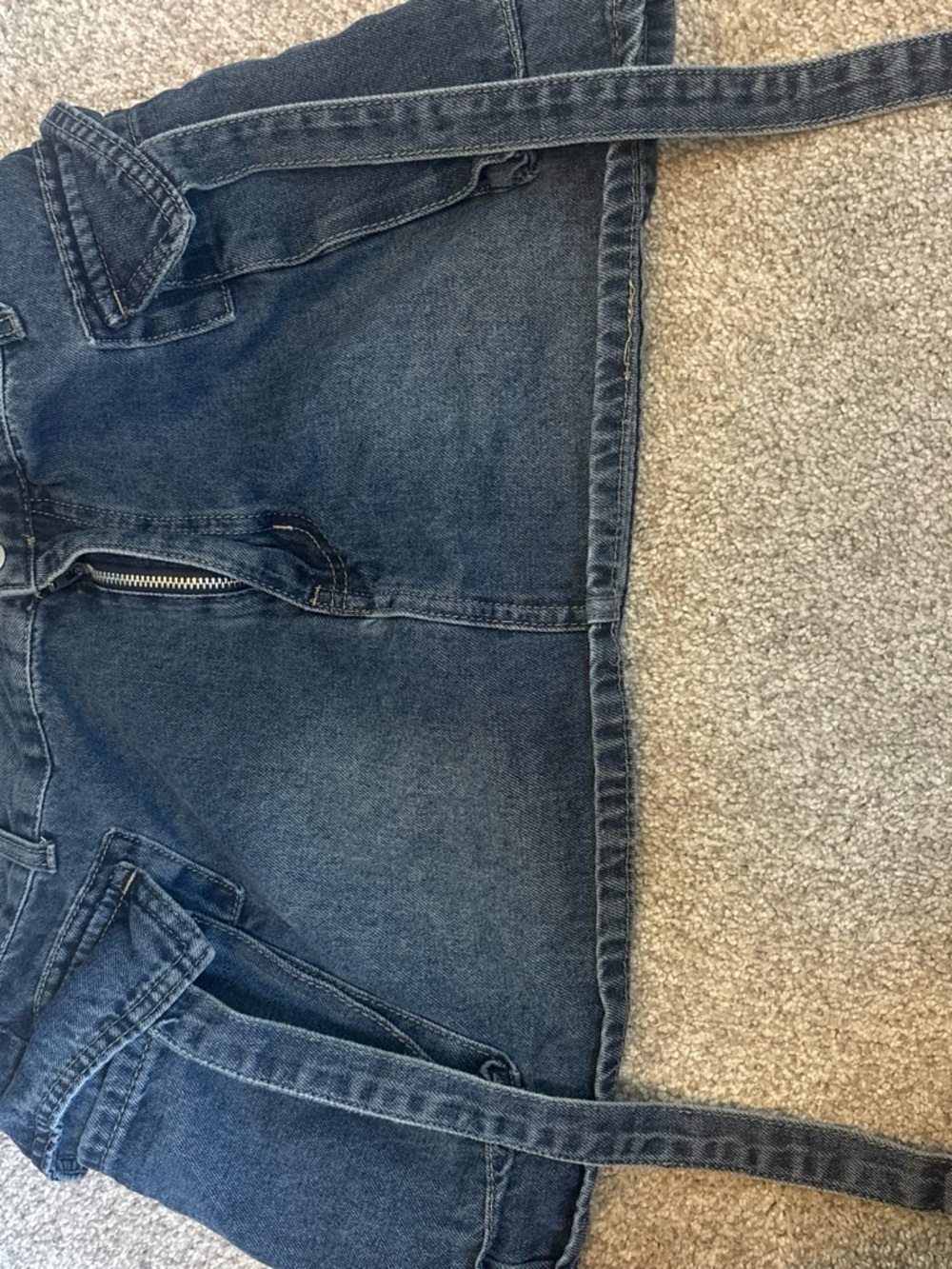 SHEIN Dark Blue Relaxed Denim Jeans